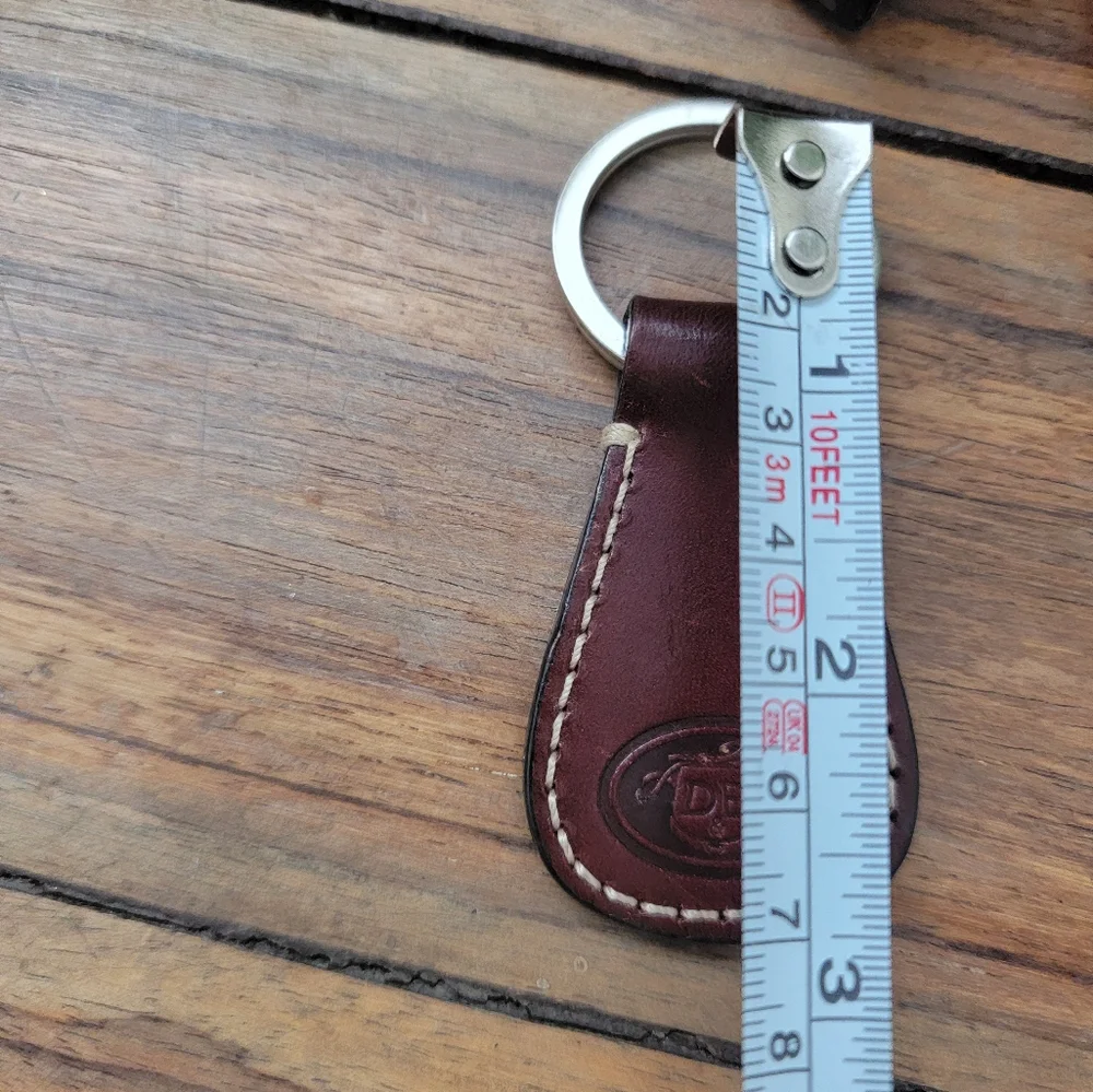 Dooney & Bourke vintage leather keychain key fob bag charm - Picture 5 of 5